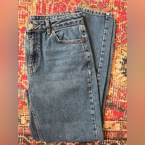 100 percent cotton Mom Jeans